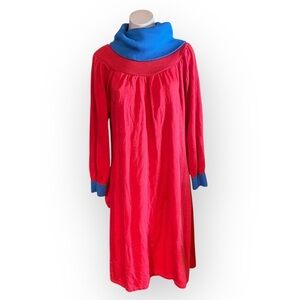 Sears At Home Wear Vintage 80’s Turtleneck Sweater Nightgown